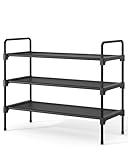 Kitsure Shoe Rack for Closet, Sturdy and Long-Lasting Shoe Shelf, Shoe Rack for Entryway, Personalized DIY Shoe Organizer, Shoe Rack Organizer for Space-Saving, 27.6" x 11.8" x 22.6", Black