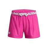 Under Armour Girls Play Up Solid Shorts, (652) Rebel Pink / / White, Youth X-Large