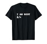 Linux Unix Terminal I Am Root Nerd Geek Sysadmin Programmer T-Shirt
