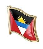 vmcoatdu Antigua and Barbuda Flag Pin Badge International Travel Brooch Metal Alloy Souvenir Pin for Hat Clothes Backpack (Antigua and Barbuda)