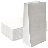 Concession Essentials White Paper Lunch Bags, 4 lb, 200 Count, for Crafts and Holiday Cookies