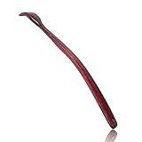 ITCHY-BAN Oversized Wooden Back Scratcher: 18'' Extended Curved Handle for Better Reach, Handcrafted to Perfection, Instant Itch Relief, Gentle on Skin Leave No Scratch Marks (Brown)