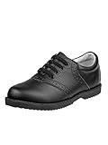 Josmo Girls Uniform School Shoes Classic Lace-up Oxfords, Black, 2 Big Kid
