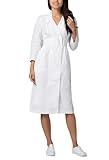 Adar Uniforms, Universal Scrub Dress for Women - Fitted Midriff Dress - 2810 - White - 14