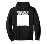 Happy First Day of School Teacher First Day of 8th Grade Pullover Hoodie