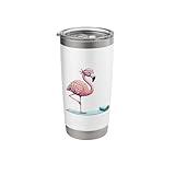 Yoga Flamingo Fitness Design for Social Media Trends Stainless Steel Insulated Tumbler
