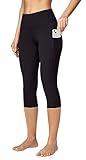 Ewedoos Womens Yoga Pants with Pockets Capri Leggings for Women Tummy Control Workout Leggings Compression Capris Pants
