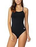 baleaf Women's Athletic Training Adjustable Strap One Piece Swimsuit Swimwear Bathing Suit Black 36