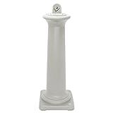 Rubbermaid Commercial Products Groundskeeper Tuscan Smoking Management Station, 38-feet High, Sandstone, Cigarette Butt Receptacle/Disposable, Outdoor Ashtray For Restaurant/Office/Mall