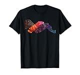 Colorful Harmonica on Music sheet for Harmonicist T-Shirt