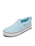 Vans Missy Asher Slip-On Shoe | Girls' Sneakers for Everyday Wear, Walking, School & Fashion, Canvas Crystal Blue, 13