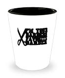 I'm Your Barber's Favorite Customer - Funny Shot Glass for Hair Stylists | Great Gag Gift for Birthdays, Office Humor, or Anyone Who Loves Barbers