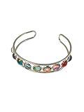 Nebula Bracelet, Celestial Jewelry, Rainbow, LGBTQIA+ Pride Accessory, Adjustable, Silver Cuff One size fits all, Science Gifts, Yugen Handmade