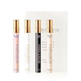 Pheromones Perfumes for Women, 4-pack Giftbox Perfume Set, Amber Vanilla, Saffron Amber, Woody Citrus, Spicy Sandalwood, 1.64fl. Enhanced Scents Pheromone Cologne for Men&Women,Travel Size Perfumes