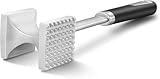 AAOBOSI Meat Tenderizer,Meat Tenderizer Hammer with Dual Sides,Multi Uses & Ergonomic Design,Ideal for Beef,Pork,Nuts,Vetgetables & More（Black）