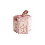 Colias Wing 20 pcs Carousel Series Stylish Design Hexagon Wedding Birthday Party Favor Candy Boxes-Light Pink