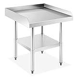 GRIDMANN NSF 16-Gauge Stainless Steel 24" L x 24" W x 24" H Equipment Stand Grill Table with Undershelf for Commercial Restaurant Kitchen