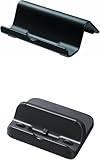 OEM Replacment Genuine Gamepad Cradle and Stand Dock Compatible with Wii U Handheld Console Combo Pack Plus Limited Edition Figurine/Toy, (Black)