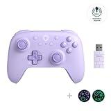 8Bitdo Ultimate 2C Hall Effect Joysticks and Hall Triggers Wireless Controller for Windows PC and Android, with Remappable L4/R4 Bumpers, Turbo function & Rumble vibration (Purple)