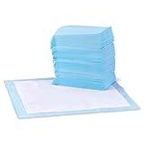 Amazon Basics Dog and Puppy Pee Pads, 5-Layer Leak-Proof Super Absorbent, Quick-Dry Surface, Potty Training, Regular (22x22"), 100 Count, Blue & White