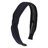 Knotted Headband for Women Women's Wide Turban Headbands with Knotted Bowknot Hair Hoop and Bows Fashion Hair Accessories for Girls Headband Deal+of+The+Day Lightning+Deals Navy