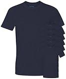 Gildan Men's Core Performance T-Shirt, Navy, S (Pack of 6)