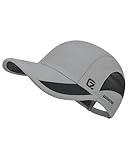 GADIEMKENSD Outdoor Running Hat Men's Cooling UPF50+ Womens Baseball Cap Sport Mesh Sun Hat Trucker Dad Hats Quick Dry Breathable Unstructured for Summer Camping Fishing Hiking Improved Light Grey M