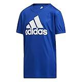 adidas Boys' Short Sleeve AEROREADY Performance Logo Tee T-Shirt, Team Royal Blue, Large