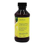 LorAnn Pineapple Bakery Emulsion, 4 oz - Intense Pineapple Flavor Extract for Baking, Cookies, Frosting, Ice Cream, Pineapple Pie, Smoothies and Beverage - Gluten Free, Vegan, Sugar Free, Nut Free