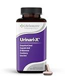 Urinari-X - Urinary Tract Support - Fast Acting UTI Relief - Vitamin Supplement for Healthy Bladder Function & Immunity - D-Mannose, Cranberry, Caprylic Acid, Uva Ursi & Grapefruit - 90 Capsules