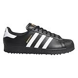 adidas Superstar Golf Spikeless Shoes (Core Black/Cloud White/Gold Metallic, US Footwear Size System, Adult, Men, Numeric, Medium, 9.5)