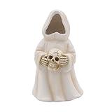 Solar Ghost Statue - Cute Indoor/Outdoor Halloween Decorations, Light-Up Spooky Ghost for Windows, Garden, or Party, Battery-Free Solar Powered Decor, Ideas