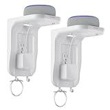 Suptek Wall Outlet Shelf 2 Pack,Home Wall Shelf Organizer for Outlets,Perfect for Bathroom, Kitchen, Bedrooms,Hold Cell Phone,Speaker up to 20lbs,With Cable Management and Detachable Hooks,White(S3W2)