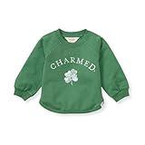 Burt's Bees Baby Unisex Baby Shirt and Pant Set, Top & Bottom Outfit Bundle, 100% Organic Cotton, Charmed Sweatshirt, 3-6 Months