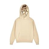 ARRIA Satin-Lined Hoodie – Oversized Hood for Frizz Free Hair, Comfy Premium Cotton Sweatshirt, Minimalist, Women’s Fashion, Fall Winter & Spring Trendy Essential Pullover (Large, Taupe)