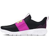 Under Armour Girls' Pre School Flash, (002) Black/Vivid Magenta/Morph Green, 2, US