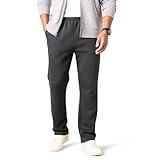 Amazon Essentials Men's Fleece Open Bottom Sweatpant (Available in Big & Tall), Washed Black, Large