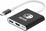 Switch Dock for Nintendo Switch Docking Station Portable Switch TV Adapter Support 4K/60HZ Switch TV Dock Mode Compatible Steam Deck Portable Switch Doc Station for Nintendo Switch/OLED