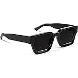 GFUIARA Trendy Square Sunglasses for Men Women Fashion Thick Rectangle Sun Glasses UV Protection Shades Designer Style