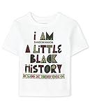 The Children's Place Unisex Baby and Toddler Short Sleeve Black History Graphic T-Shirt, Black History Single, 5T US