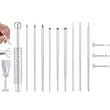 Uni-J Piercing Taper Ball Grabber Tool for Changing Jewelry - 14G 16G 18G 20G Threadless/Internal thread/External Thread Piercing Taper Stretching Kit for Ear/Nose/Navel/Nipple/Lip/Eyebrow/Tongue