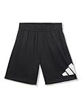 adidas Boys' Essentials Big Logo Active Shorts, Black Adi