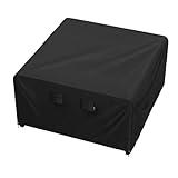 iBirdie Outdoor Patio Furniture Set Covers 54 x 54 inch fit 4 x 4 ft, 54, 52, 50 inch Wide, Waterproof Weatherproof Square Cover, Heavy Duty 600D for Outside Dining Table and Chairs