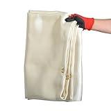 4 Feet x 6 Feet Welding Blanket Fire Flame Retardant Fiberglass Safety Shield Grommets