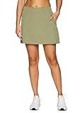 RBX Active Skort for Women, Feminine Cargo-Style Skirt Quick Drying Tennis Pickleball Skort with Inner Compression Short Olive M