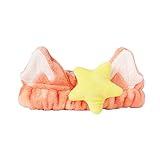 The Crème Shop 3D Teddy Headyband™ - Plush SPA Headband with Stretchy Elastic Band for Comfortable Fit - Ideal for Hair Control during Beauty and Skincare Routines (RED PANDA)