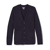 French Toast boys Anti-pill V-neck (Standard & Husky) School Uniform Cardigan Sweater, Navy, 4 5 US
