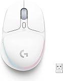 Logitech G705 Wireless Gaming Mouse, Customizable LIGHTSYNC RGB Lighting, Lightspeed Wireless, Bluetooth Connectivity, Lightweight, PC/Mac/Laptop - White Mist