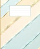 Composition Notebook 120 Pages 60 Sheets - Subtle Diagonal Stripes