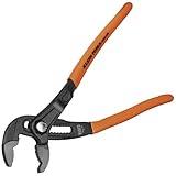 Klein Tools D50510B Pump Pliers, Klaw Quick-Adjust, Curved Jaw, Hardened Teeth for Maximum Torque, 10-Inch